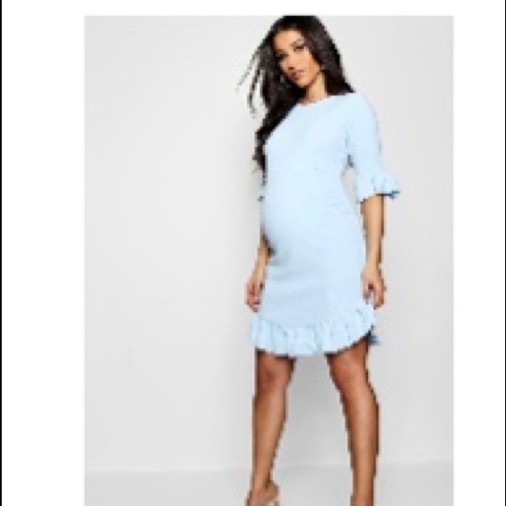 Baby blue maternity dress! NWOT